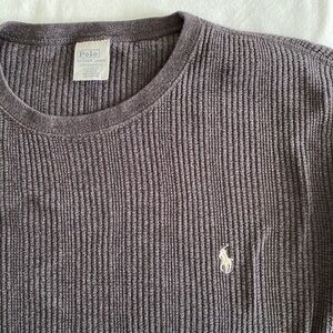 Polo by Ralph Lauren 100% cotton waffle long sleeve longjohn shirt crew neck